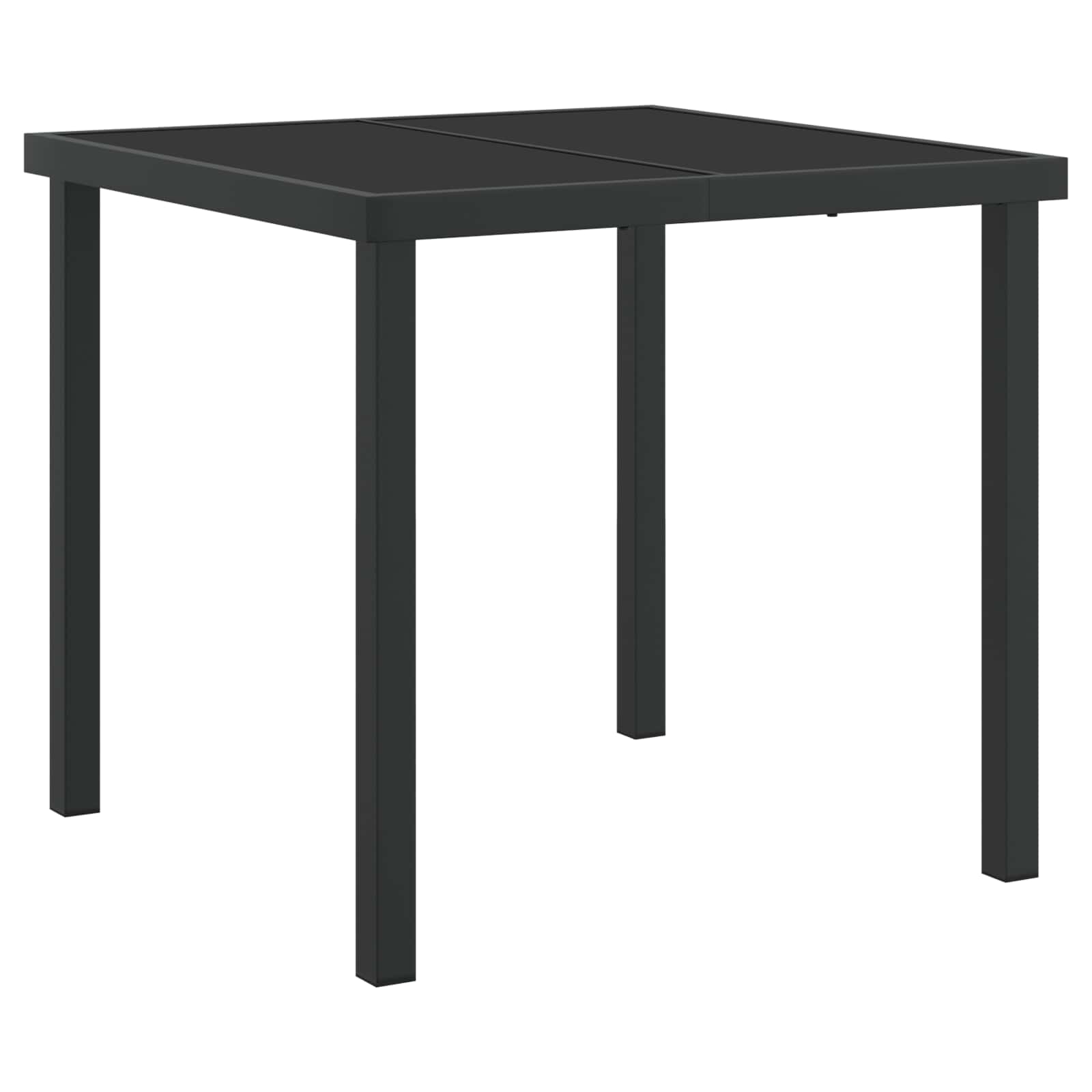 Vrtni set za objed 5 pcs Smeđa Čelik s prahom premazan