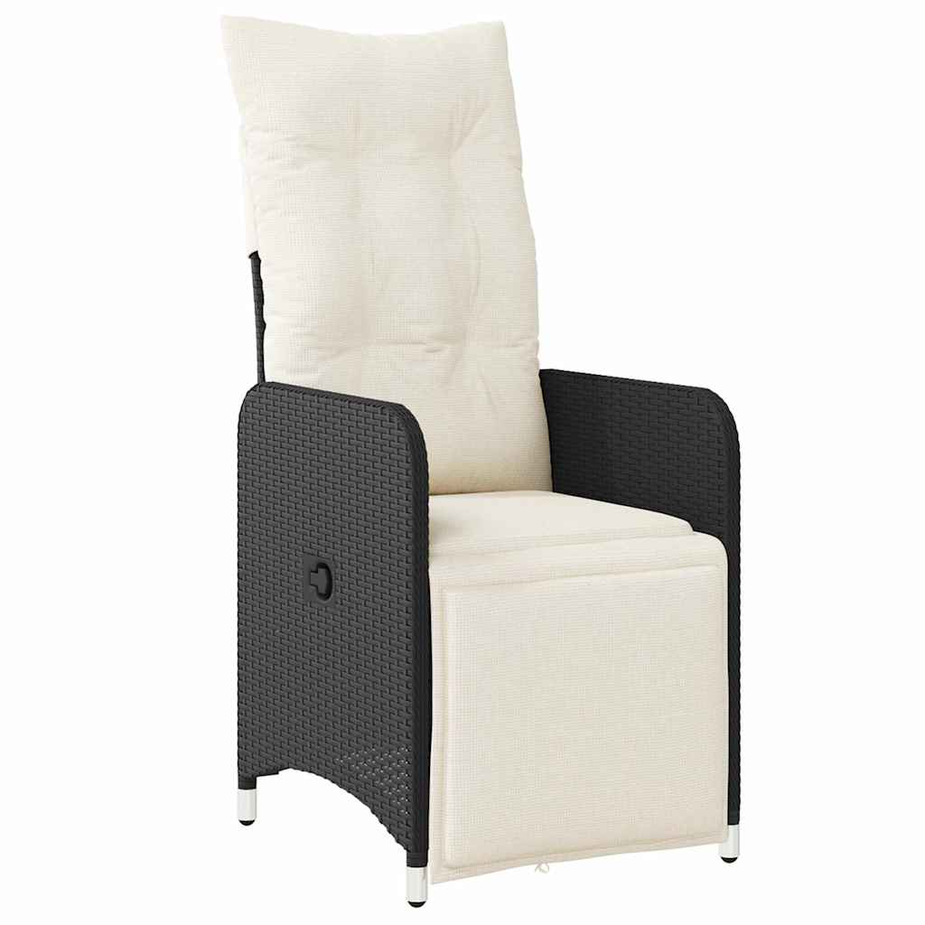 Vrtni set za objed 3 pcs Crna poliratan