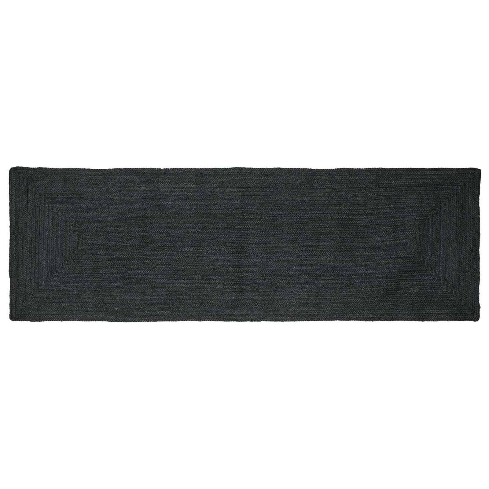Tepisi za područja Pravokutni Tamnosiva 80 x 200 cm Juta