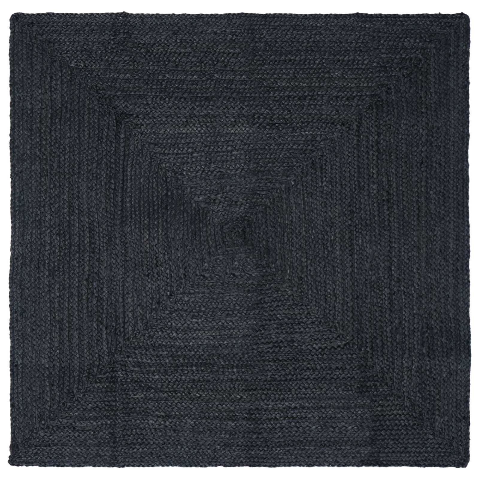 Tepisi za područja Četvrtasti Tamnosiva 160 x 160 cm Juta