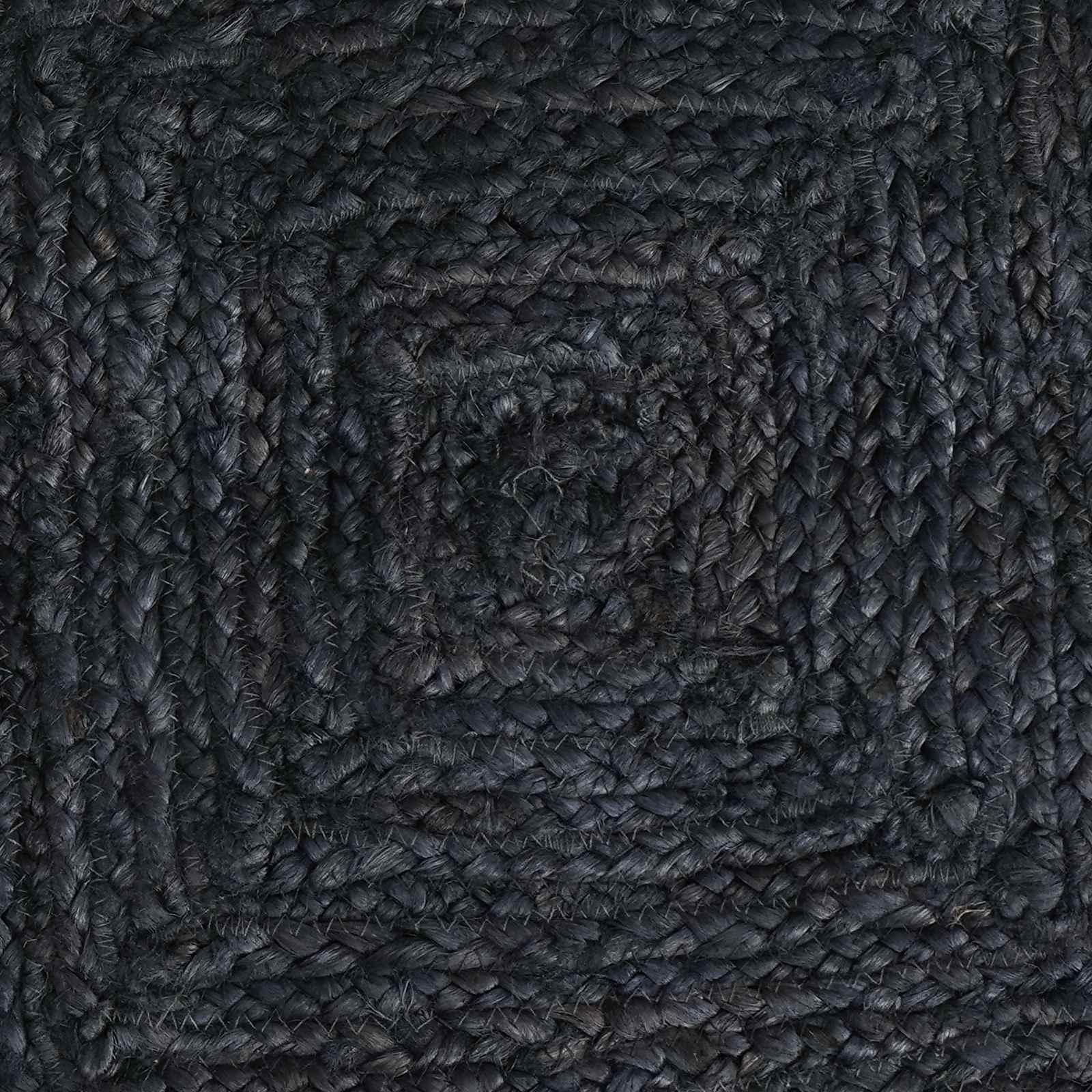 Tepisi za područja Četvrtasti Tamnosiva 200 x 200 cm Juta