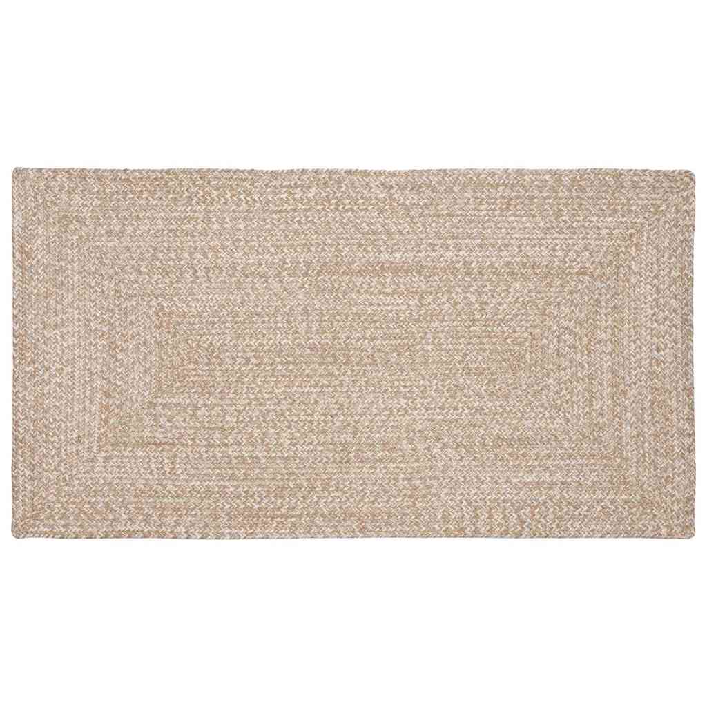 Tepisi za područja Prirodna i bijela 60 x 110 cm Juta
