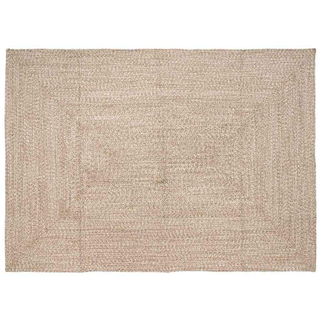 Tepisi za područja Prirodna i bijela 240 x 340 cm Juta