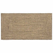 Tepisi za područja Prirodna i crna 80 x 150 cm Juta