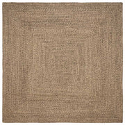 Tepisi za područja Prirodna i crna 200 x 200 cm Juta