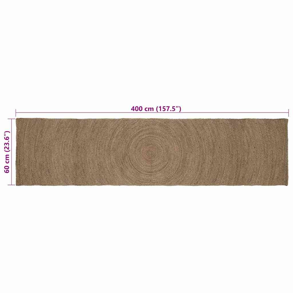Tepisi za područja Siva 60 x 400 cm Juta