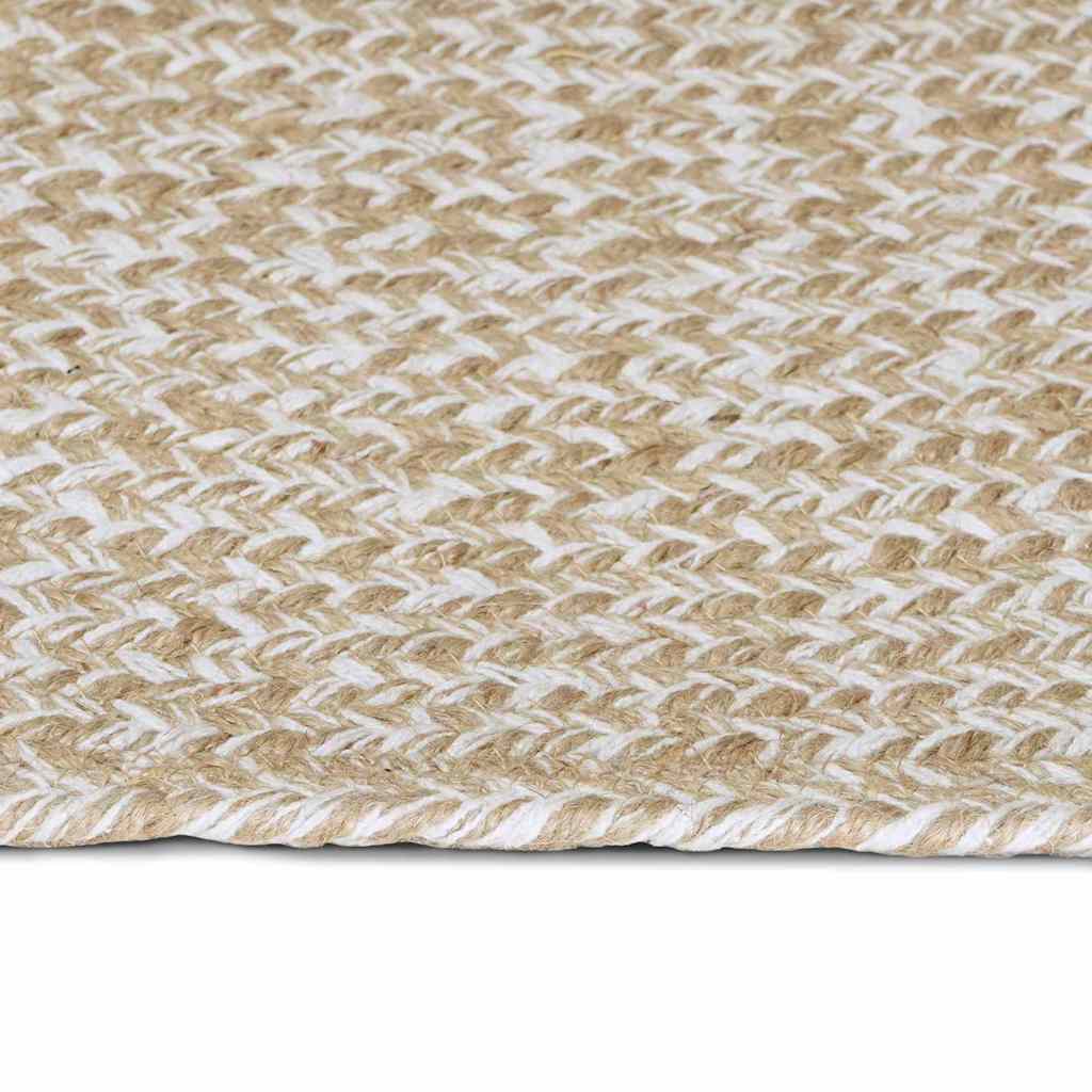 Tepisi za područja Prirodna i bijela 60 x 250 cm Juta