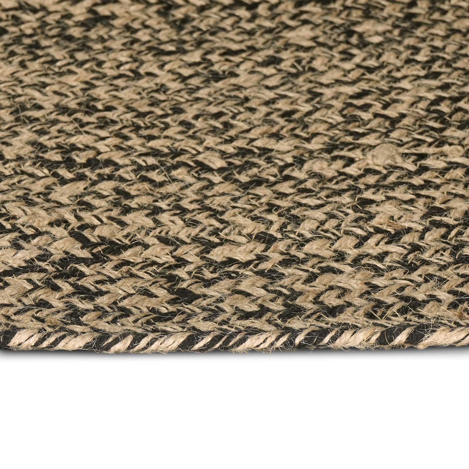 Tepisi za područja Prirodna i crna 60 x 300 cm Juta
