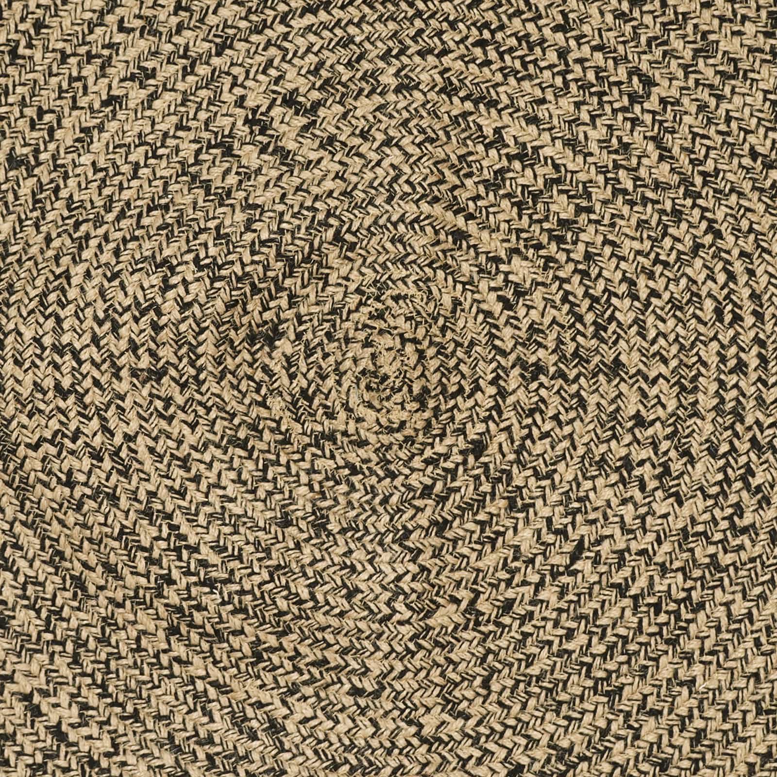 Tepisi za područja Prirodna i crna 60 x 400 cm Juta
