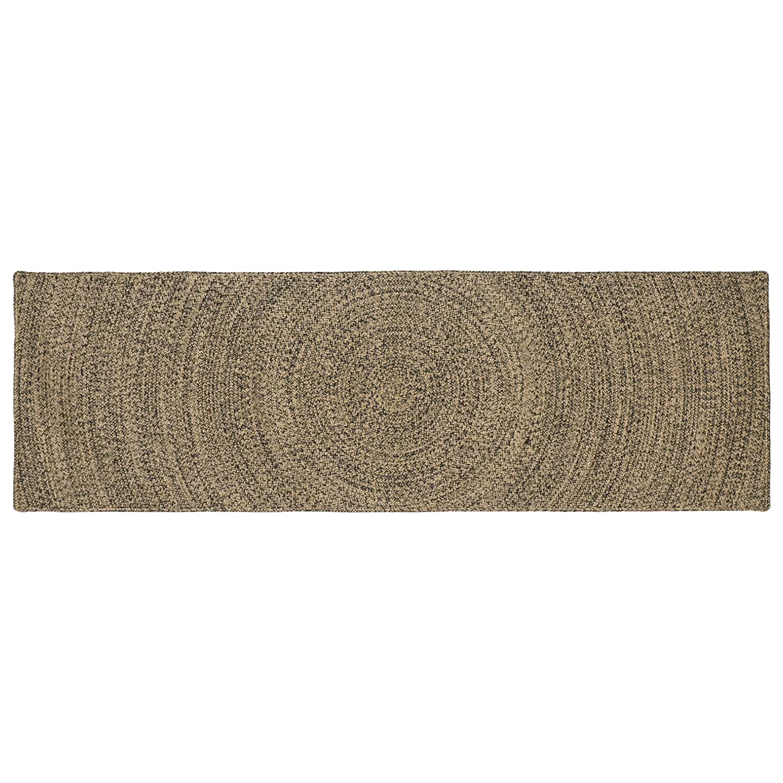 Tepisi za područja Prirodna i crna 80 x 200 cm Juta