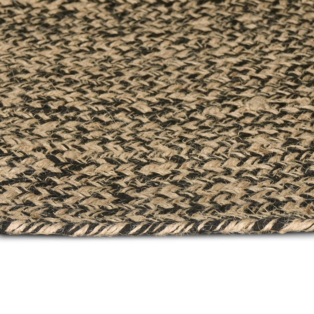 Tepisi za područja Prirodna i crna 140 x 200 cm Juta