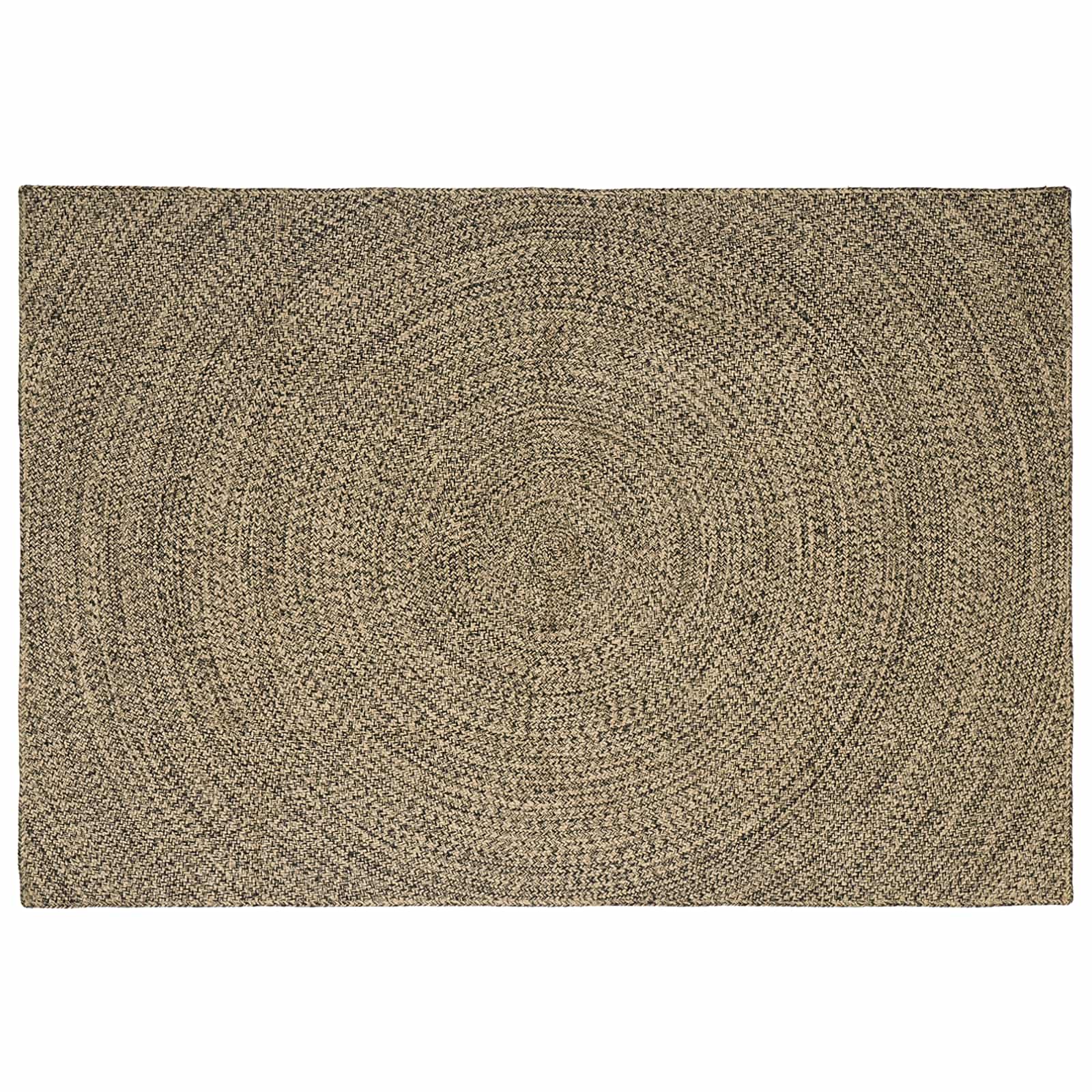 Tepisi za područja Prirodna i crna 160 x 230 cm Juta