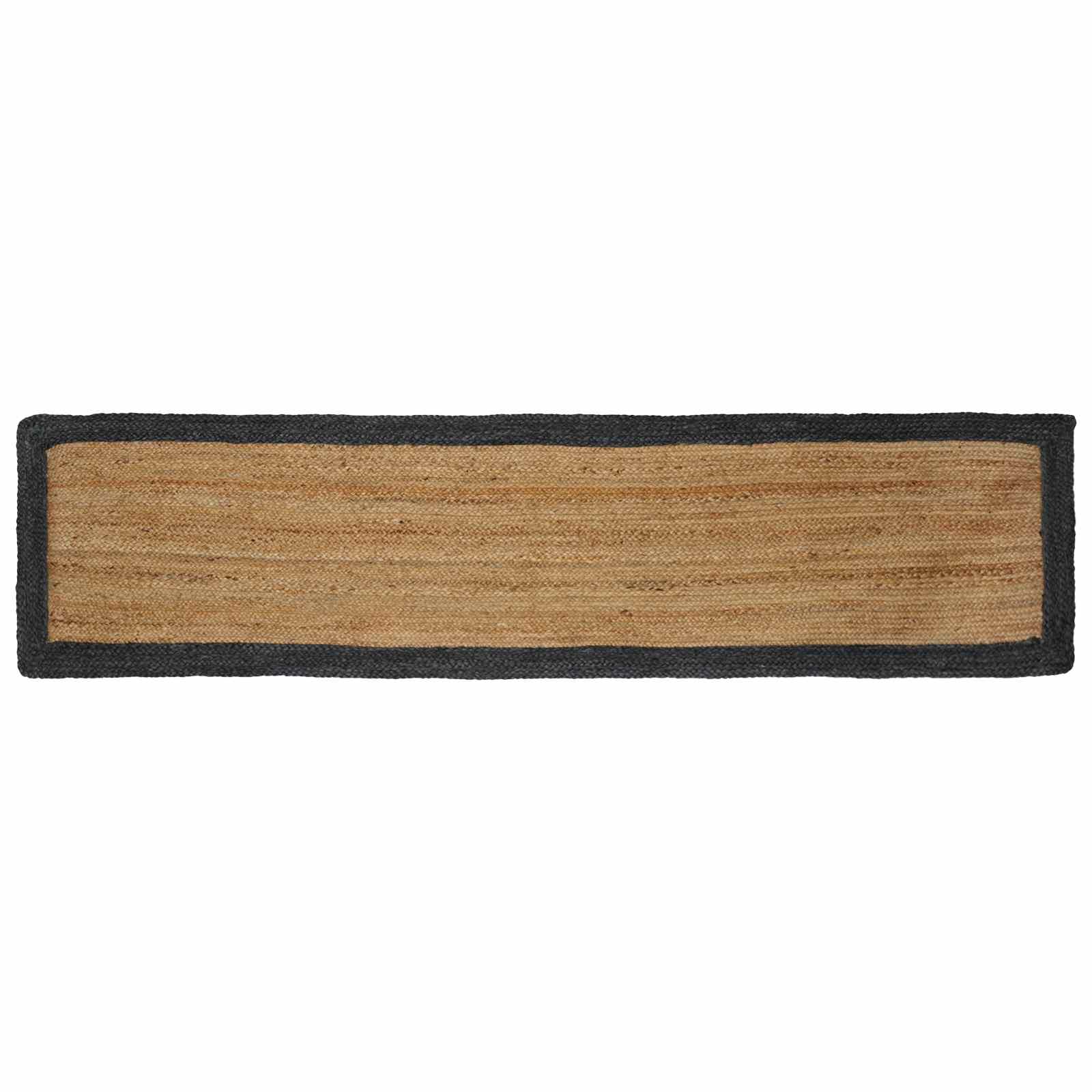 Tepisi za područja Prirodna i tamnosiva 60 x 200 cm Juta