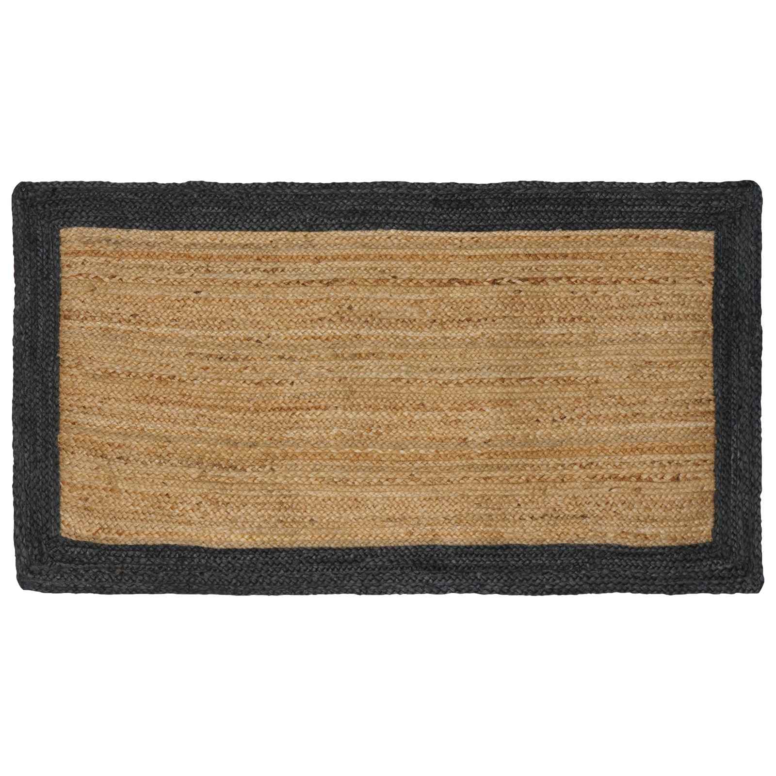 Tepisi za područja Tamnosiva 80 x 150 cm Juta