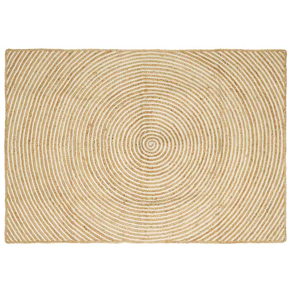 Tepisi za područja Bijela 120 x 170 cm Juta