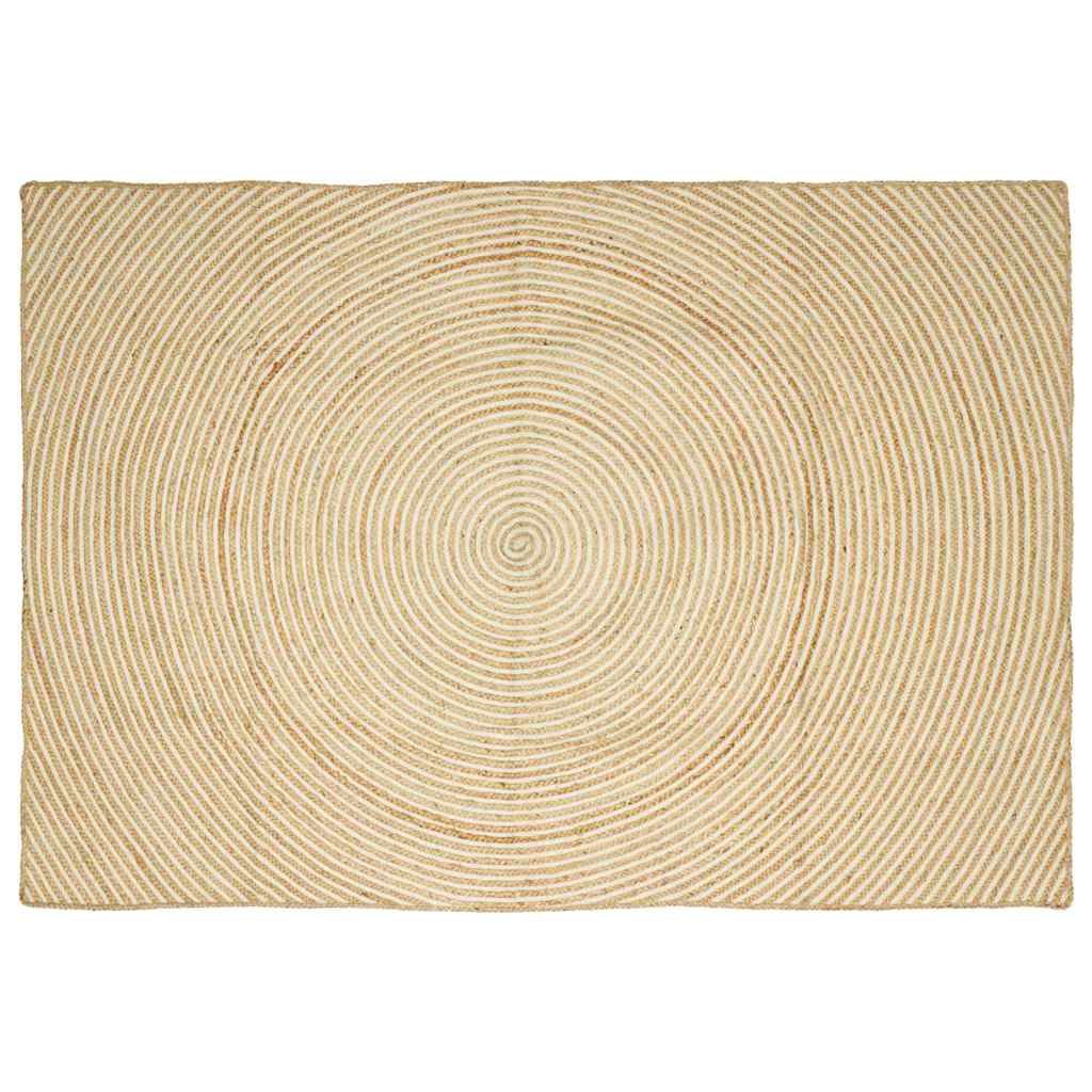 Tepisi za područja Bijela 200 x 290 cm Juta