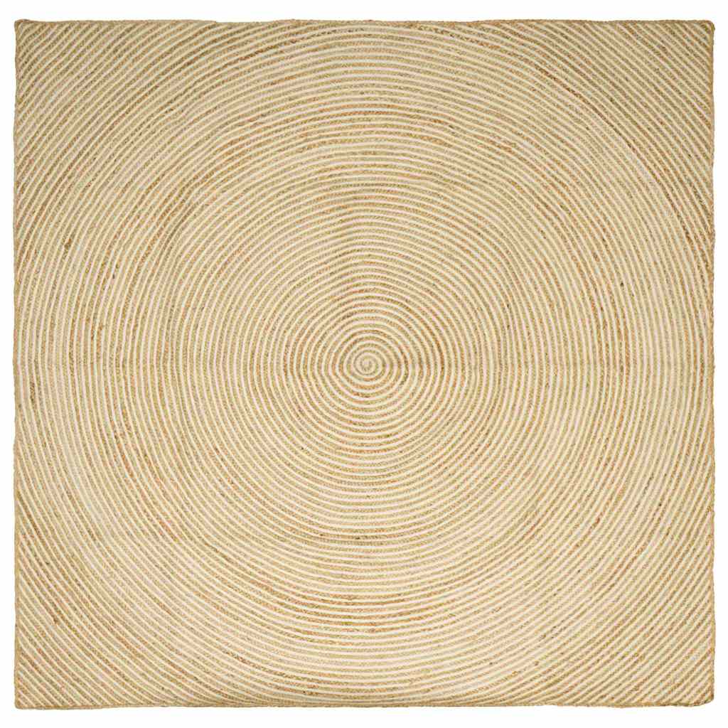 Tepisi za područja Bijela 300 x 300 cm Juta