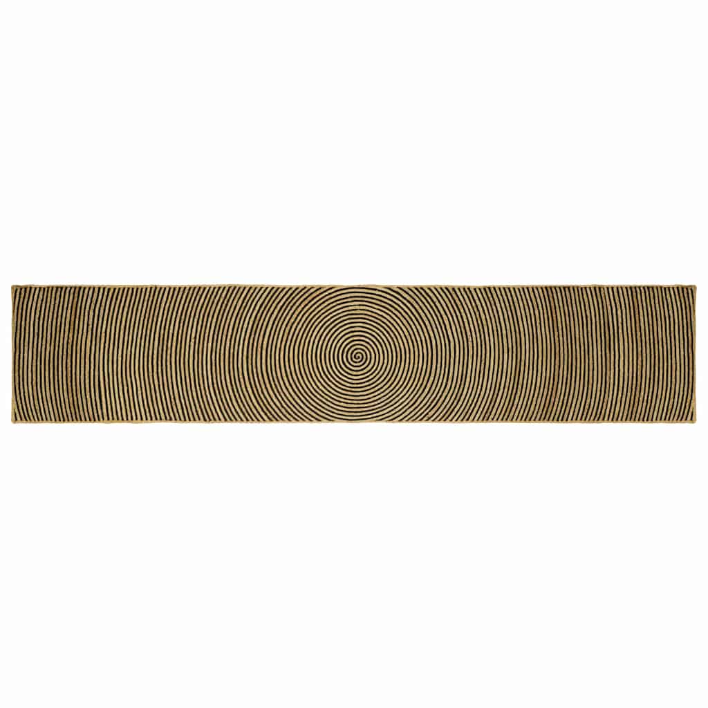 Tepisi za područja Crna 80 x 400 cm Juta