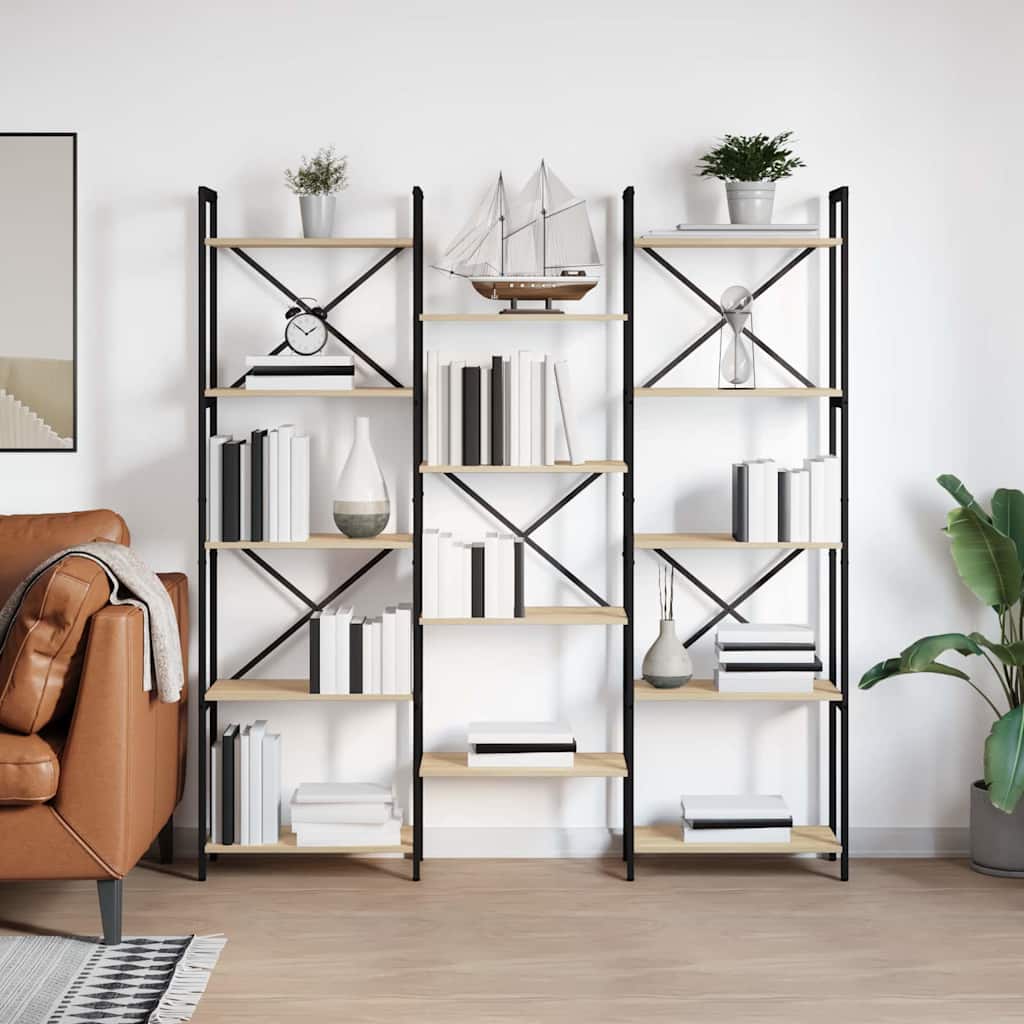 Polica Sonoma hrast 156 x 25 x 167 cm Konstruirano drvo