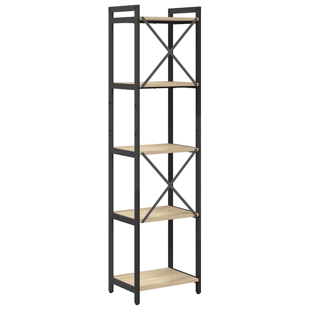 Polica Sonoma hrast 40 x 30 x 155 cm Konstruirano drvo