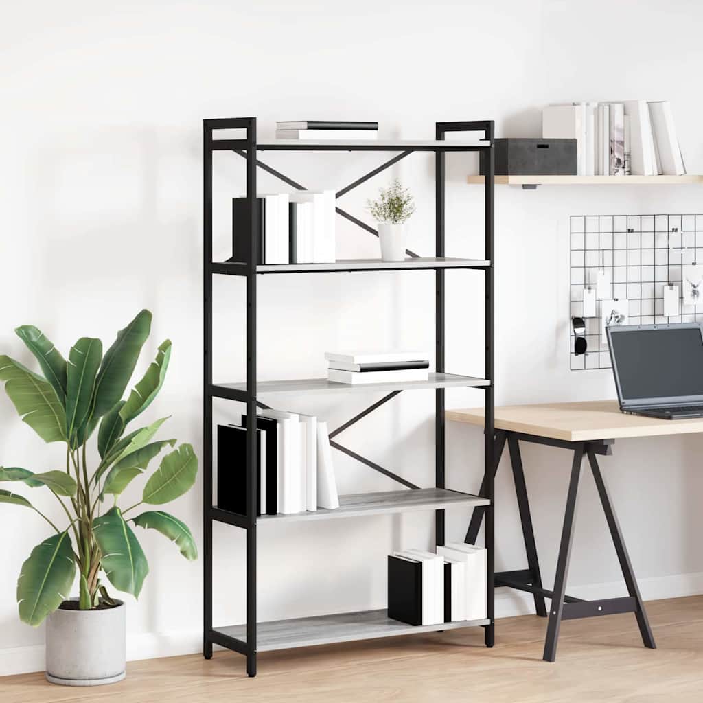 Polica Sivi hrast sonoma 80 x 30 x 155 cm Konstruirano drvo