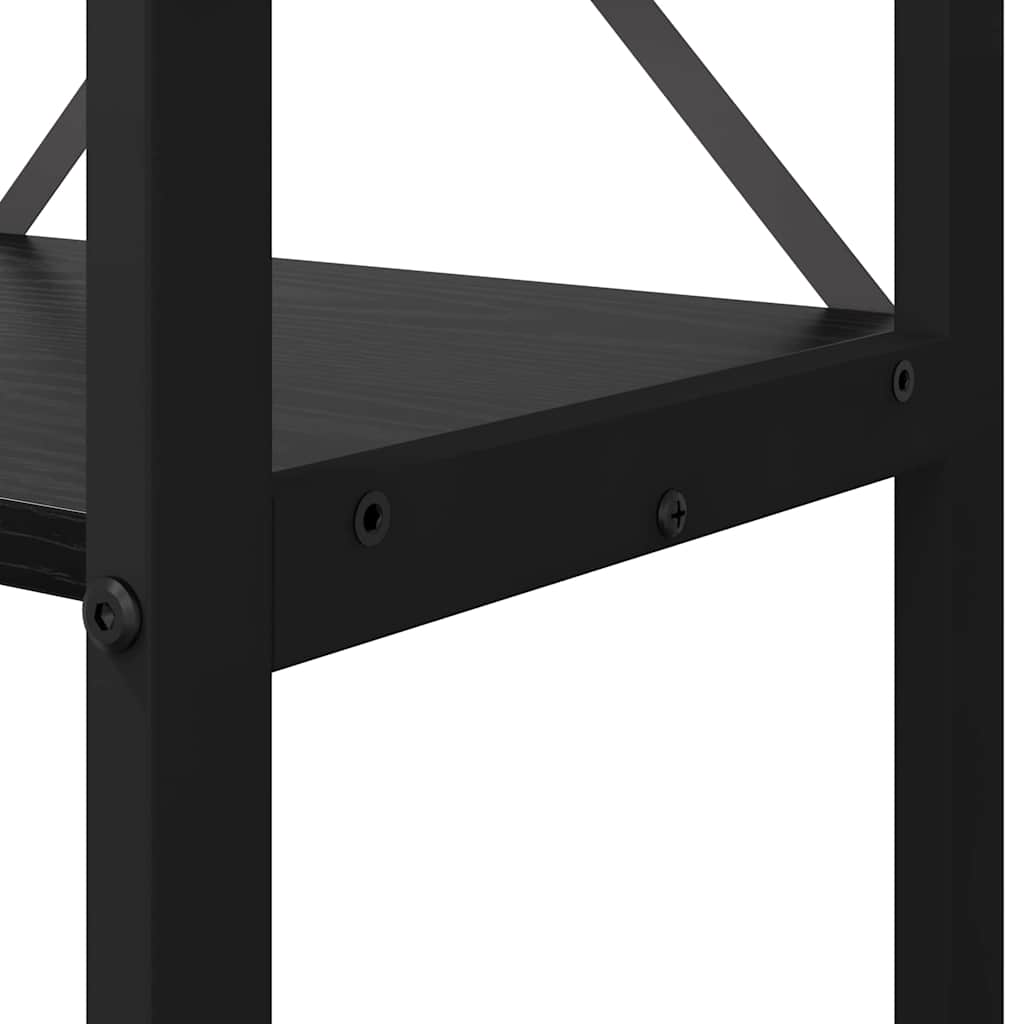 Polica Crni hrast 80 x 30 x 120 cm Konstruirano drvo