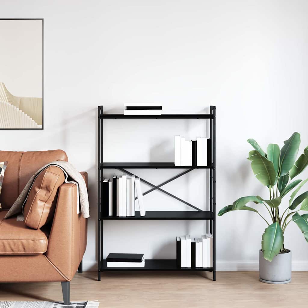 Polica Crni hrast 80 x 30 x 120 cm Konstruirano drvo