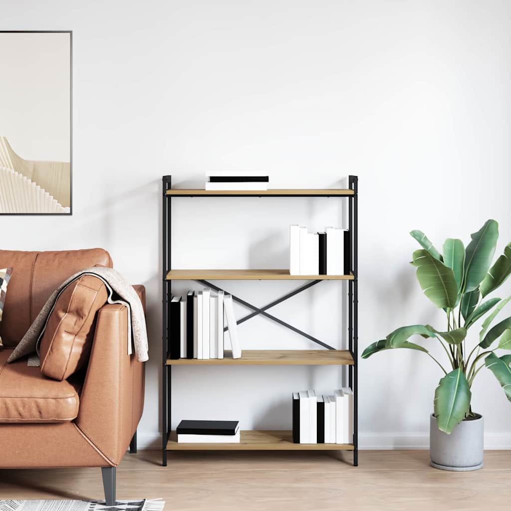 Polica Umjetnički hrast 80 x 30 x 120 cm Konstruirano drvo