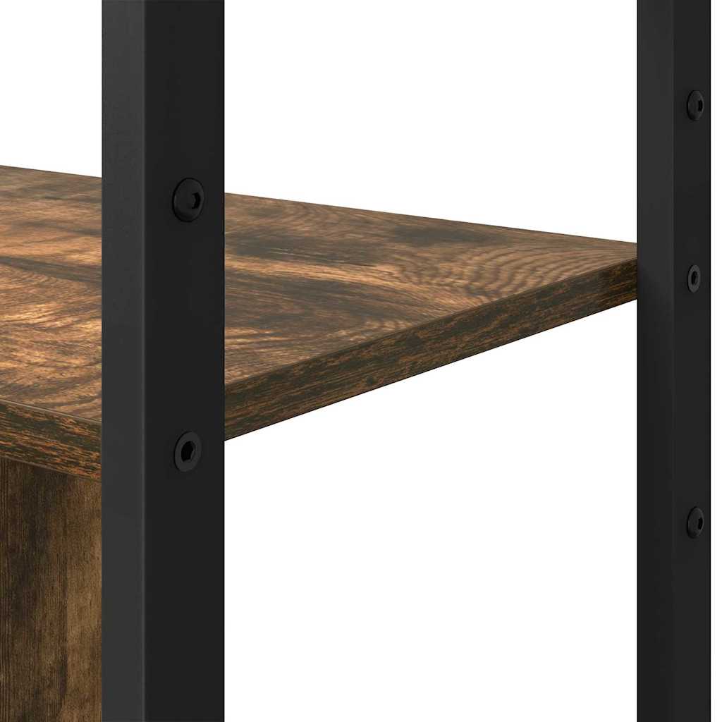 Polica Dimljeni hrast 80 x 30 x 155,5 cm Konstruirano drvo