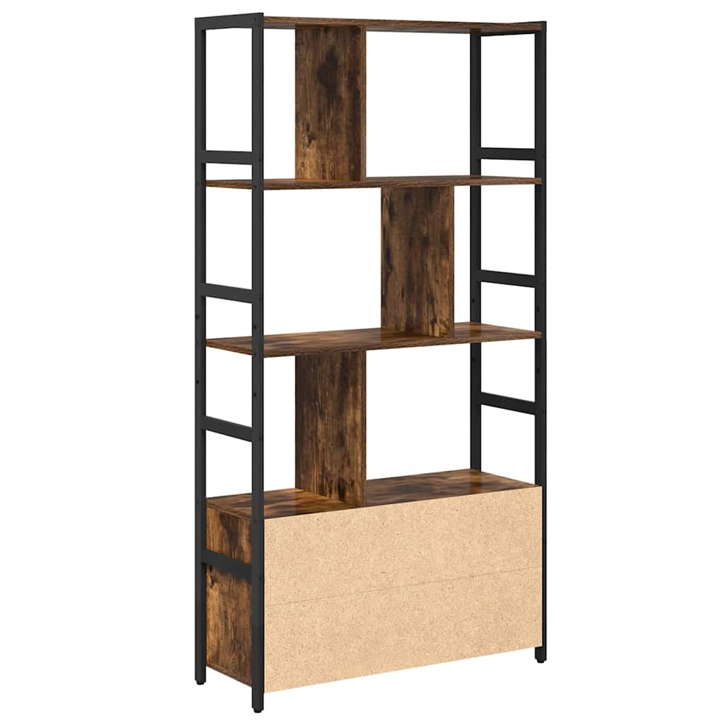 Polica Dimljeni hrast 80 x 30 x 155,5 cm Konstruirano drvo