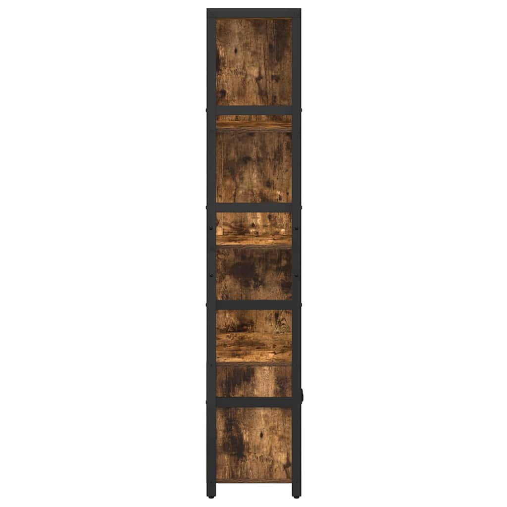 Polica Dimljeni hrast 80 x 30 x 155,5 cm Konstruirano drvo