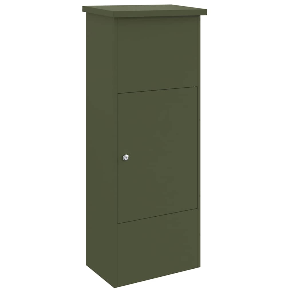 Sandučić za pakete Maslinovo zelena 44,5 x 29 x 110,5 cm Čelik