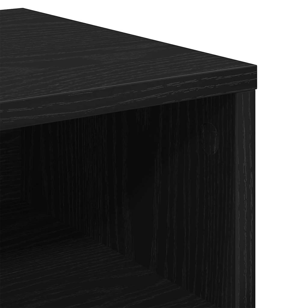 Noćni ormar 2 pcs Crni hrast 40 x 40 x 30 cm Konstruirano drvo