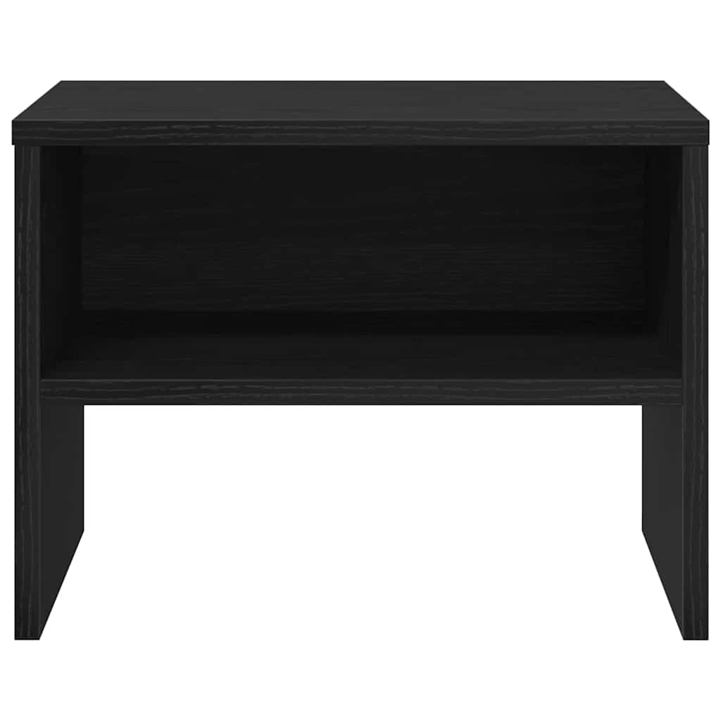 Noćni ormar 2 pcs Crni hrast 40 x 40 x 30 cm Konstruirano drvo