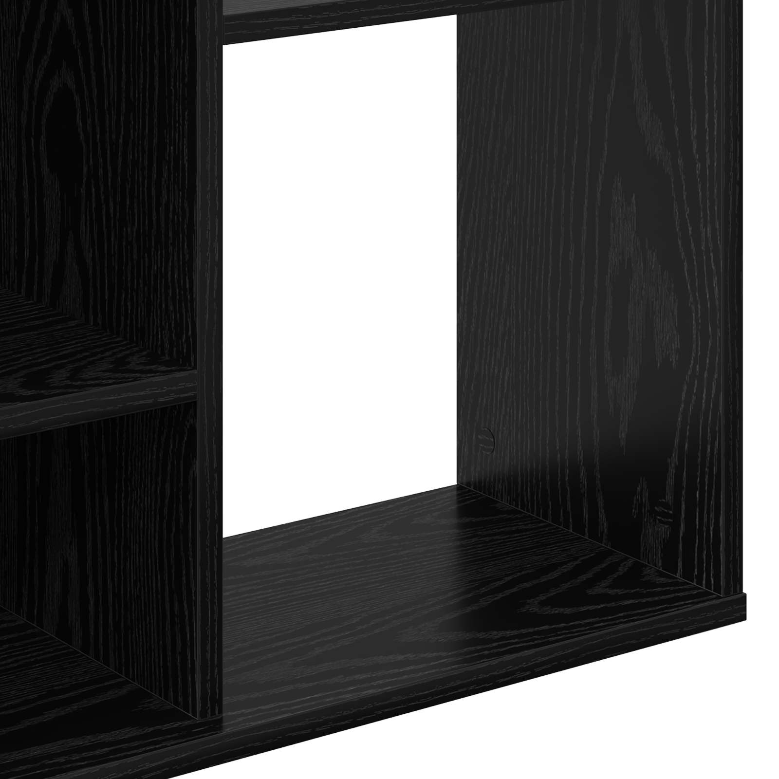 Pregradna pregača s policom Crni hrast 100 x 24 x 140 cm