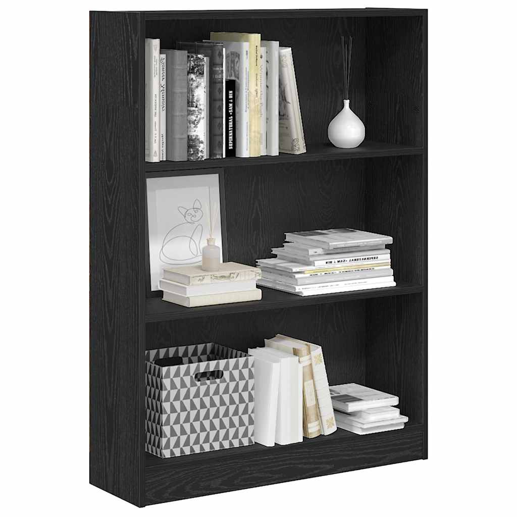 Polica Crni hrast 80 x 24 x 109 cm Konstruirano drvo