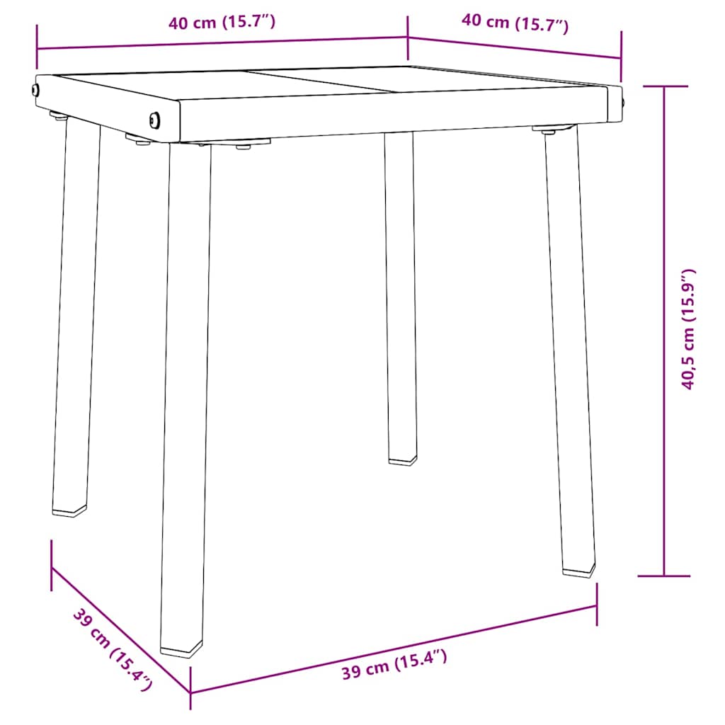 Ležaljka 3 pcs Crna i bijela 197 x 70 x 82 cm poliratan