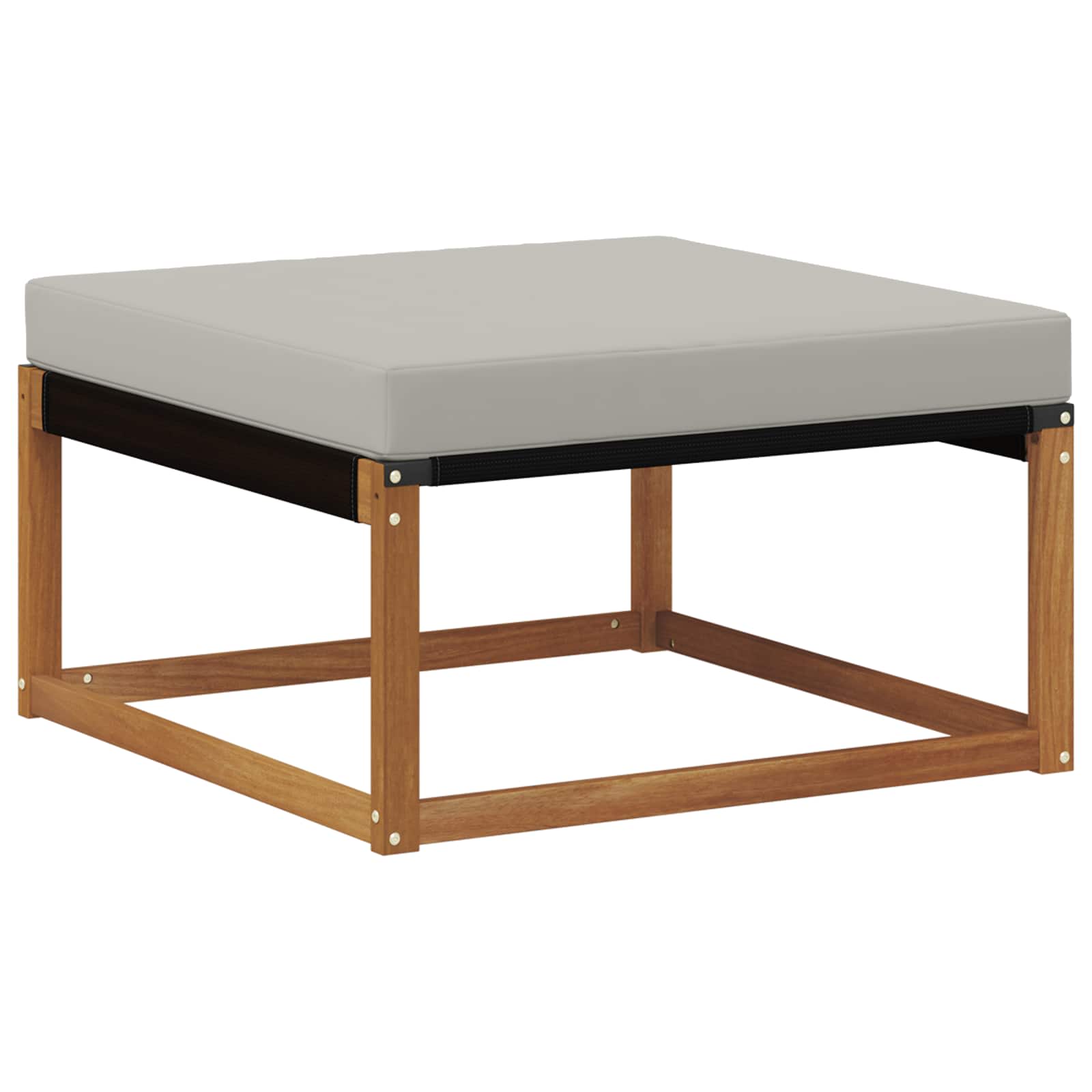 Set vanjskih sofa s jastukom 7 pcs Prirodna i svjetlosiva