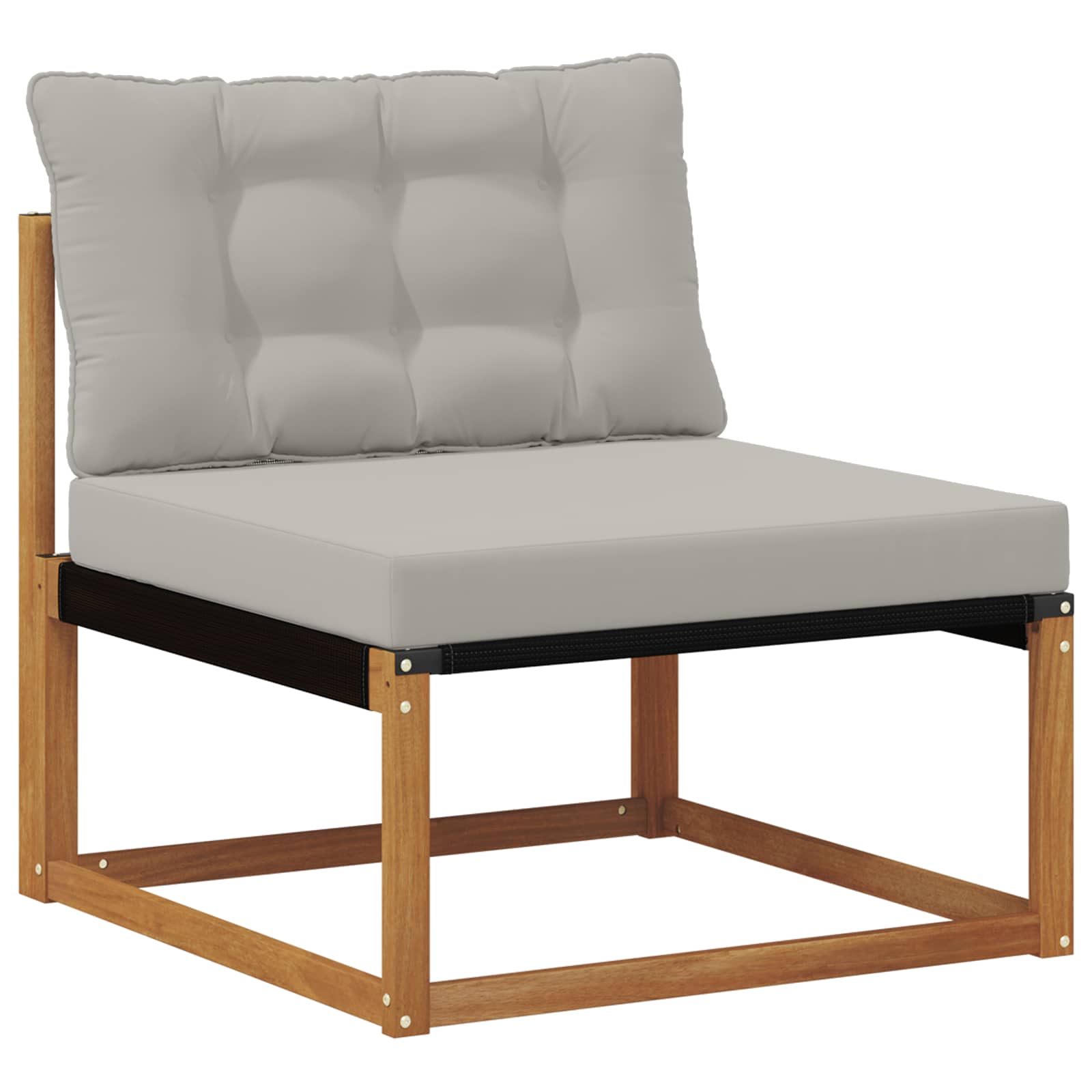 Set vanjskih sofa 9 pcs Prirodna i svjetlosiva