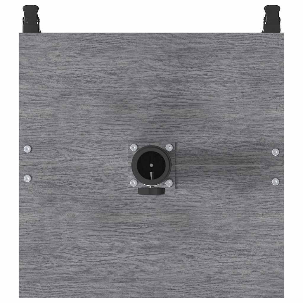 Baza za suncobran Tamno siva drvena izgled 45 x 45 x 31,5 cm
