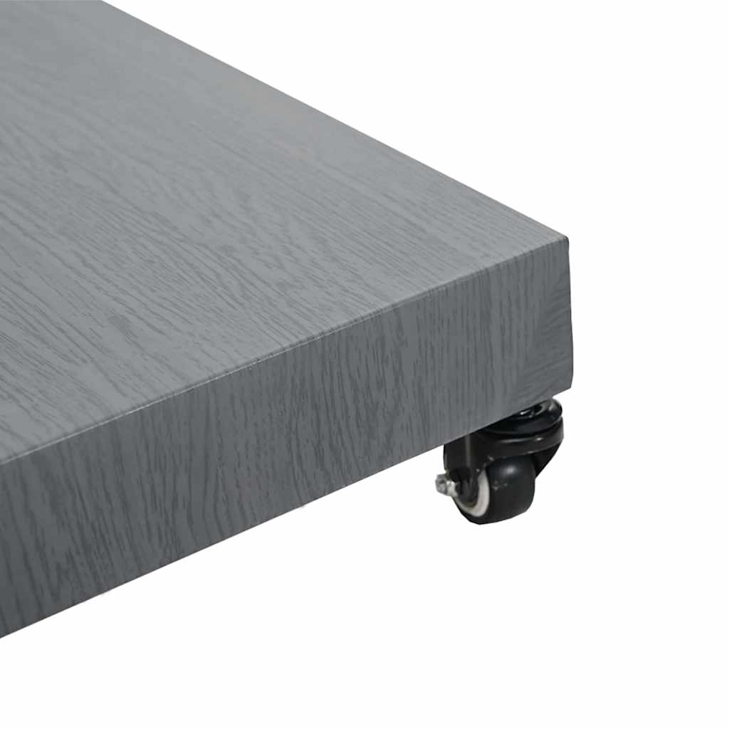 Baza za suncobran Tamno siva drvenasta 45 x 45 x 31,5 cm