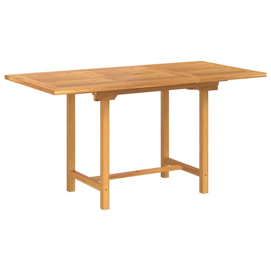 Vrtni set za objed 5 pcs Smeđa Čvrsto teak drvo