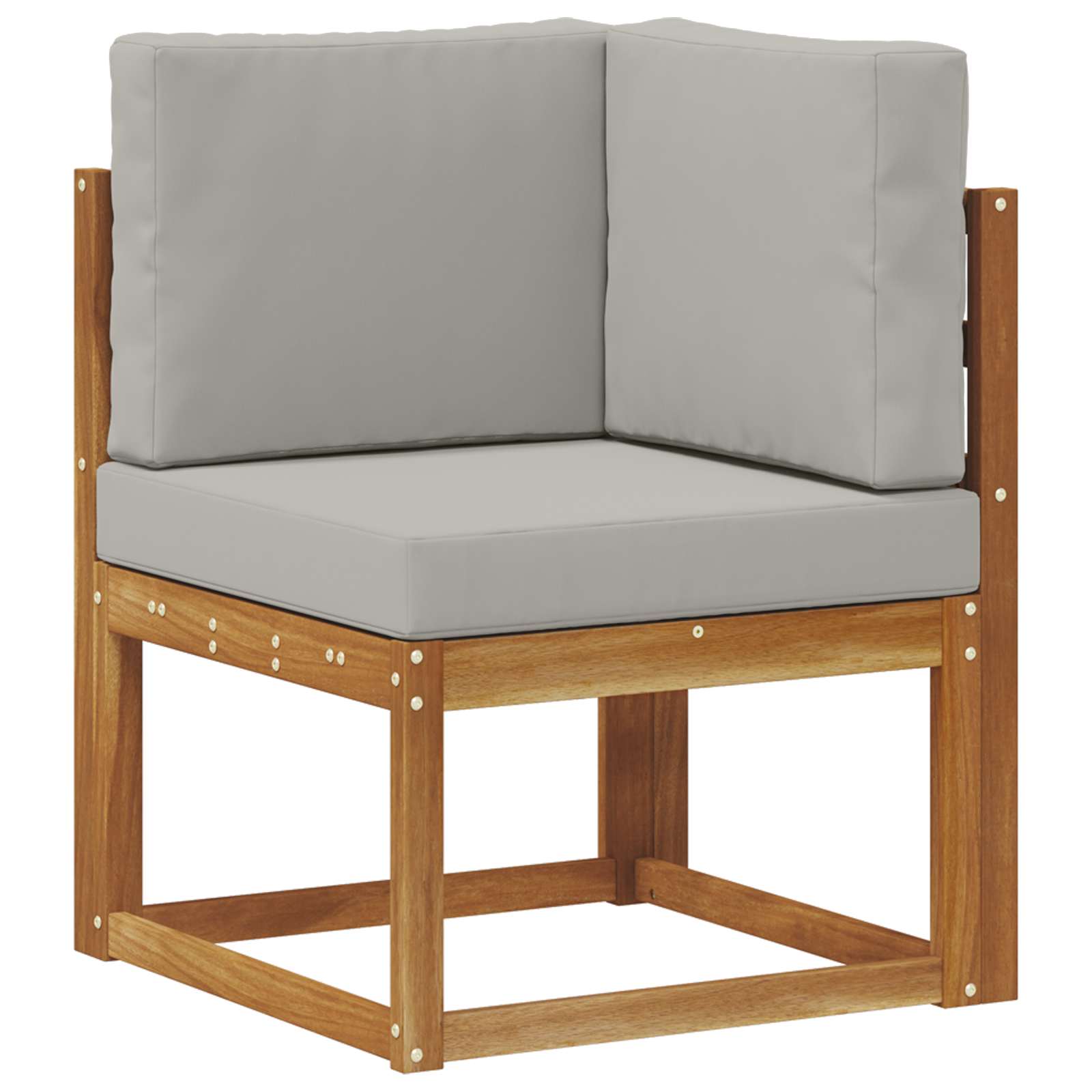 Set vanjskih sofa 5 kom. Prirodna i svjetlosiva Poliester