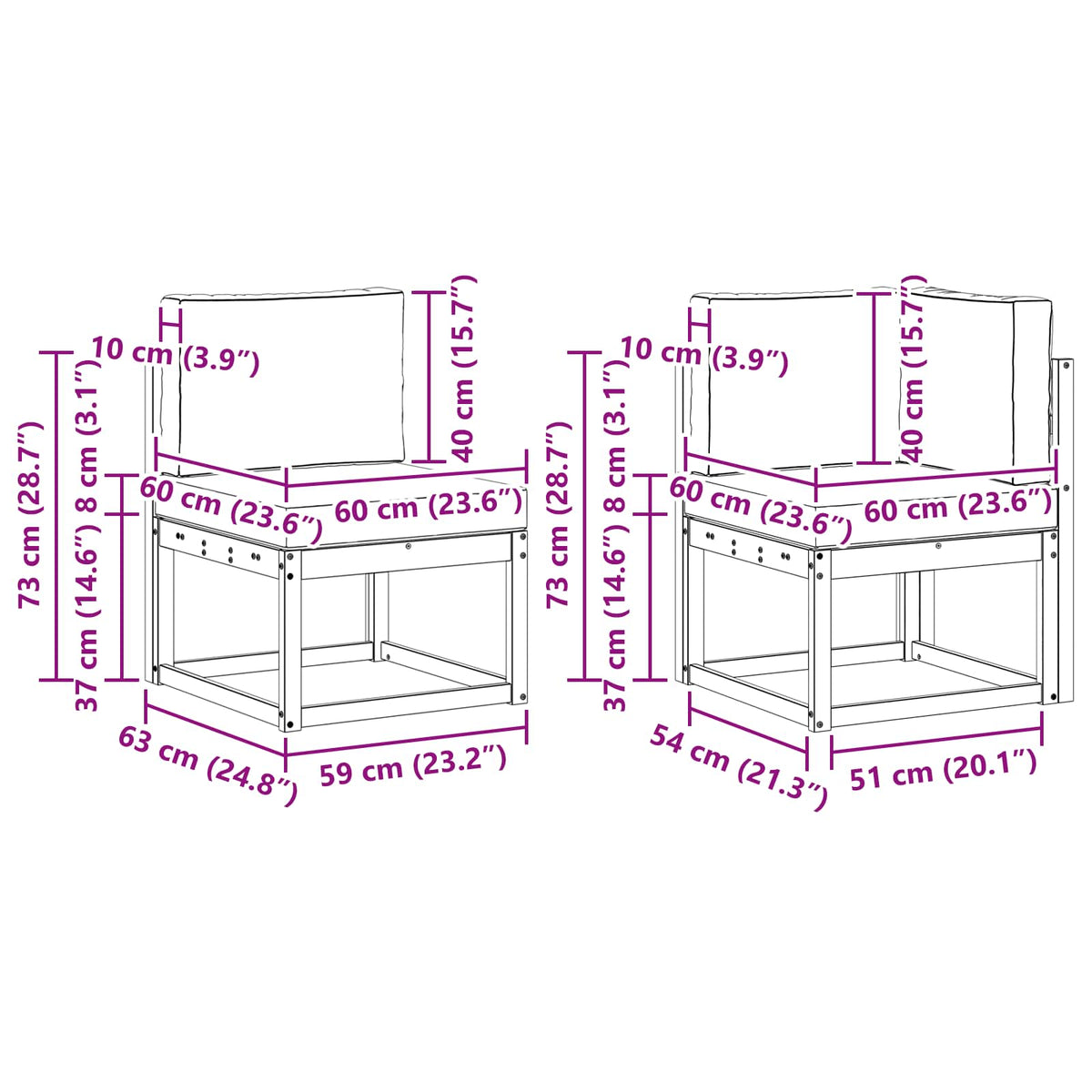 Set vanjskih sofa 8 kom. Prirodna i krem Poliester