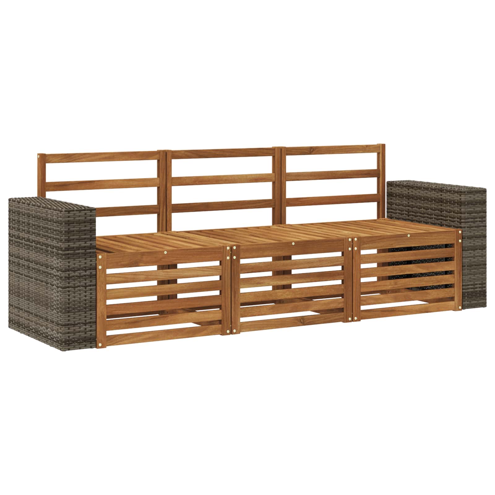 Setovi sofa 3 pcs Čvrsto drvo akacije