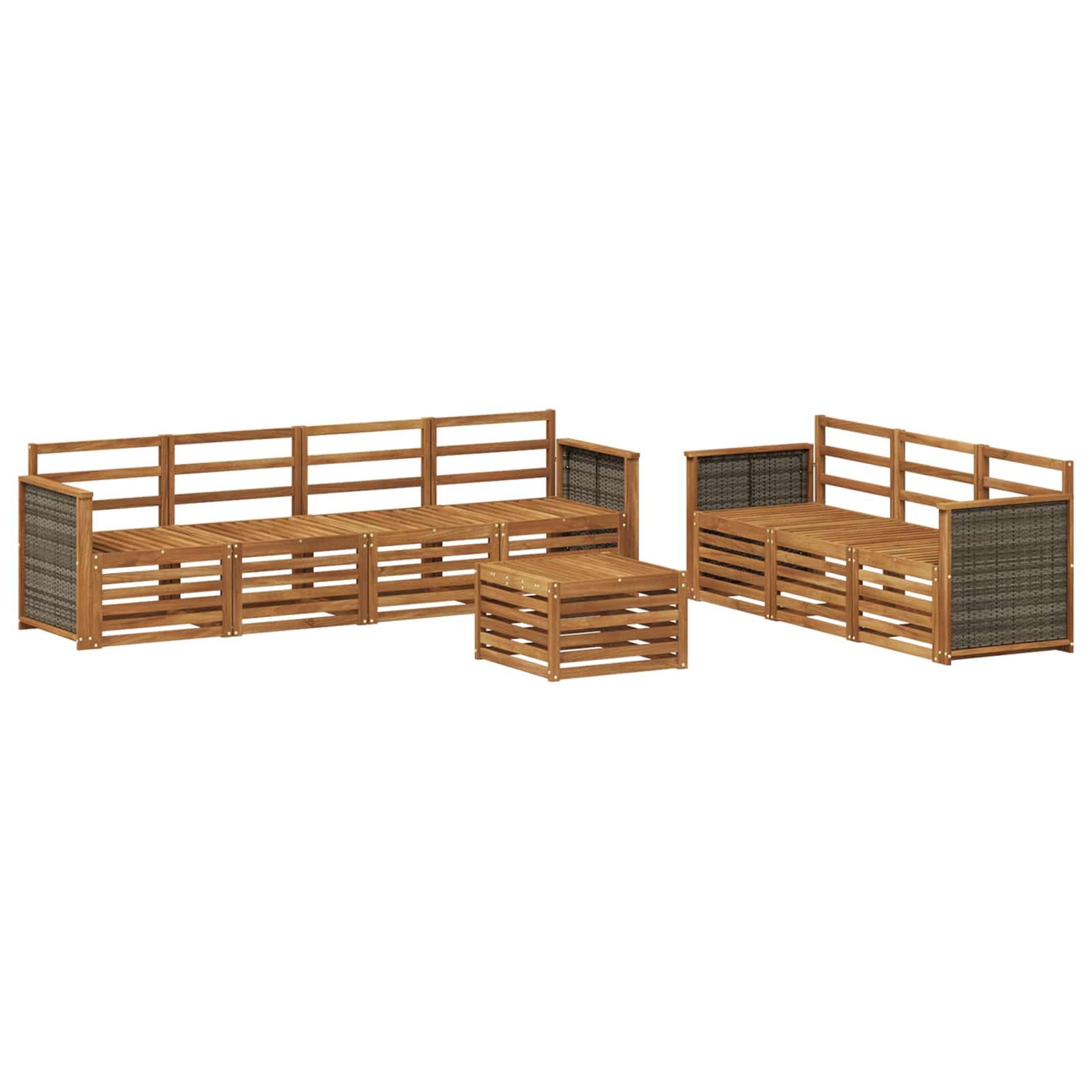 Setovi sofa 8 pcs Čvrsto drvo akacije