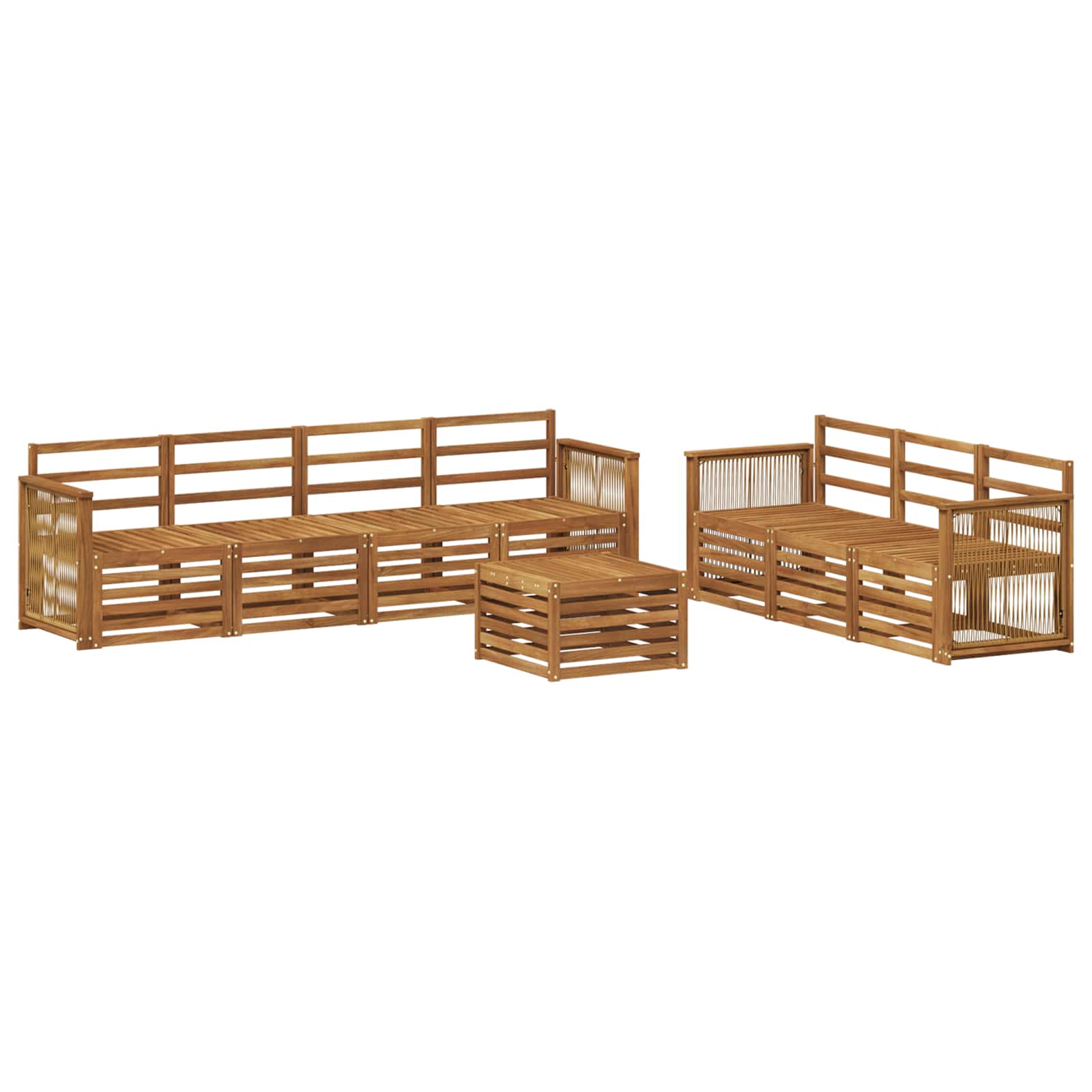 Setovi sofa 8 pcs Čvrsto drvo akacije