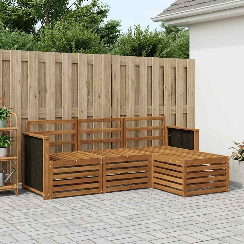 Set vanjskih sofa 4 pcs Prirodna