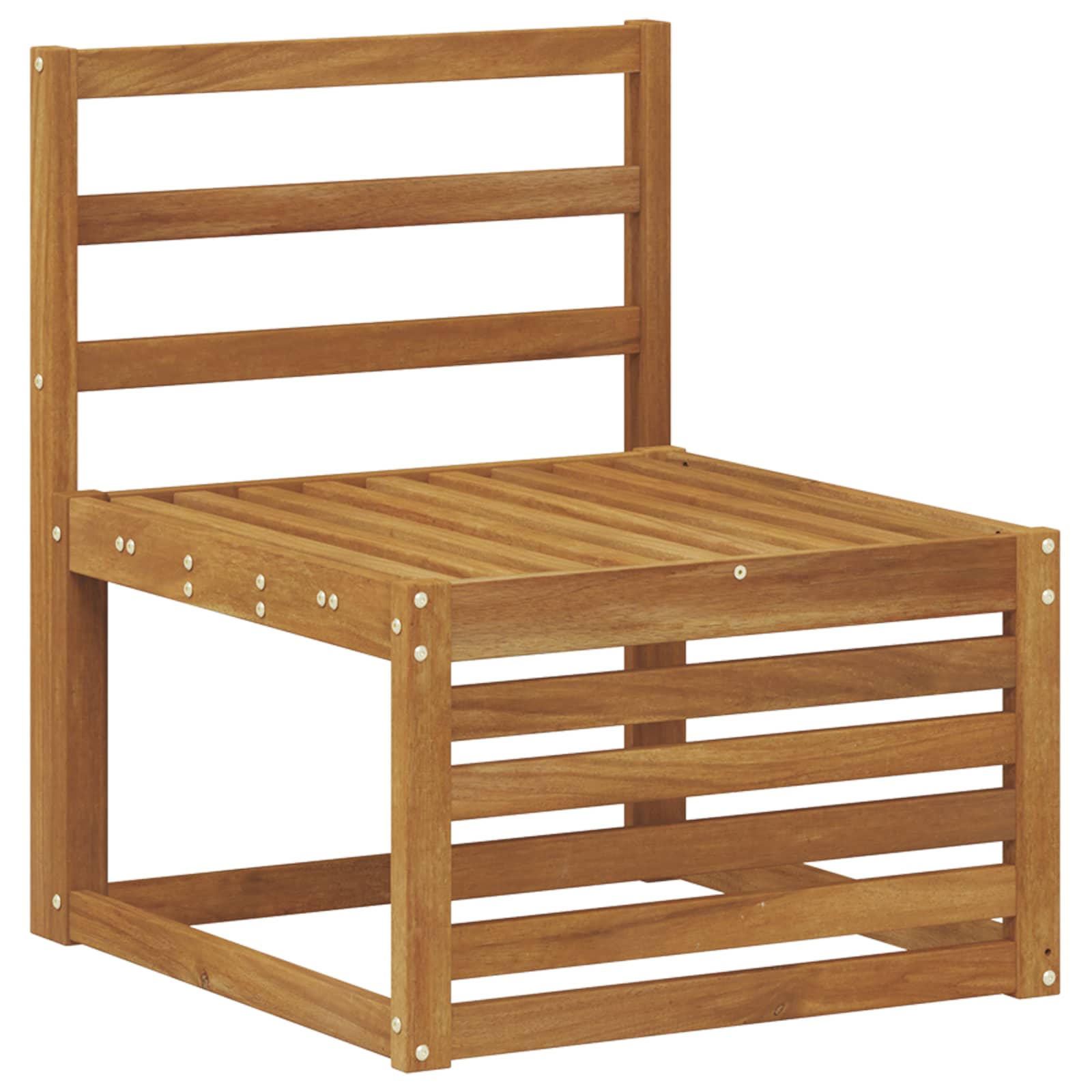 Sekcijska garnitura 4 pcs Prirodna Čvrsto drvo akacije
