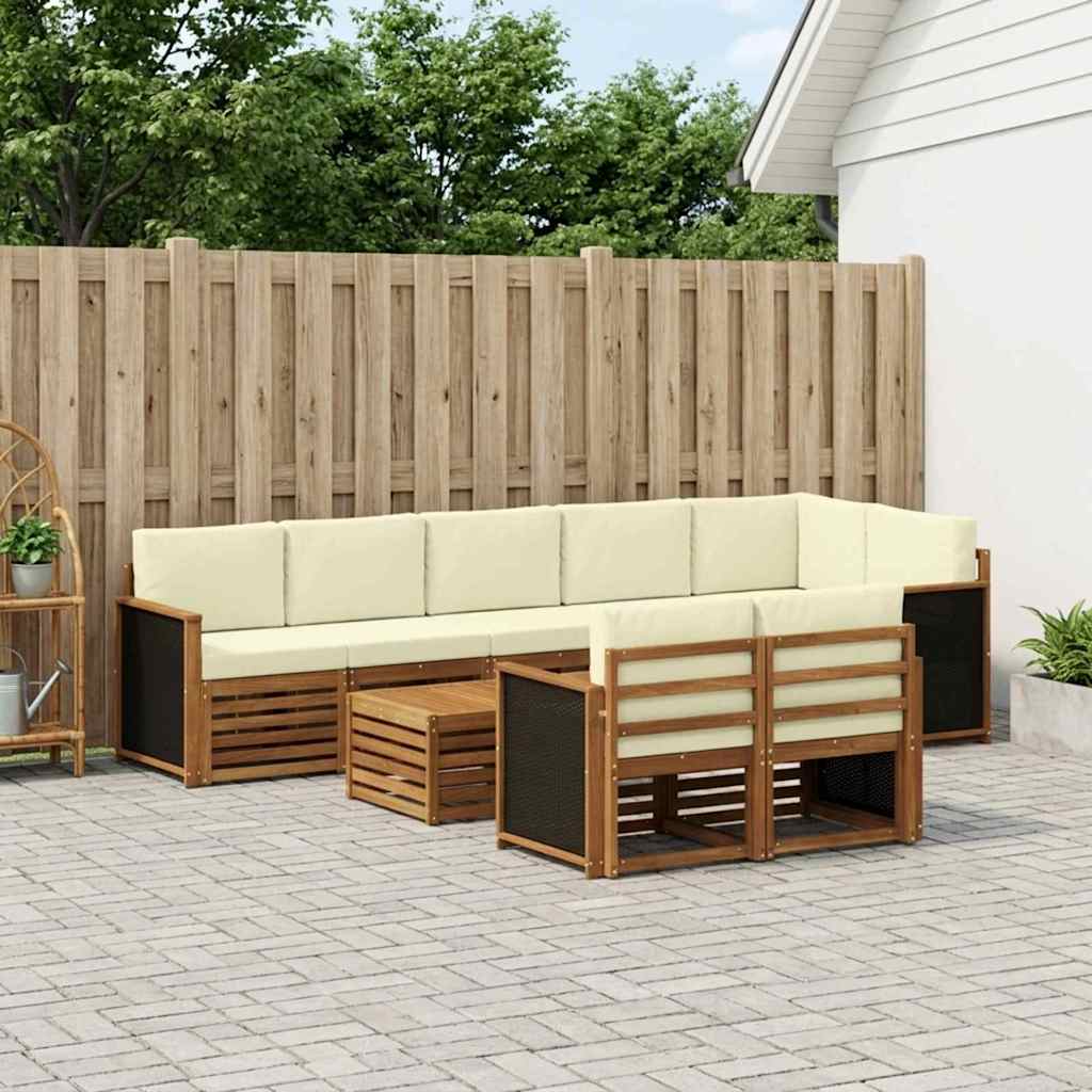 Setovi sofa Čvrsto drvo akacije